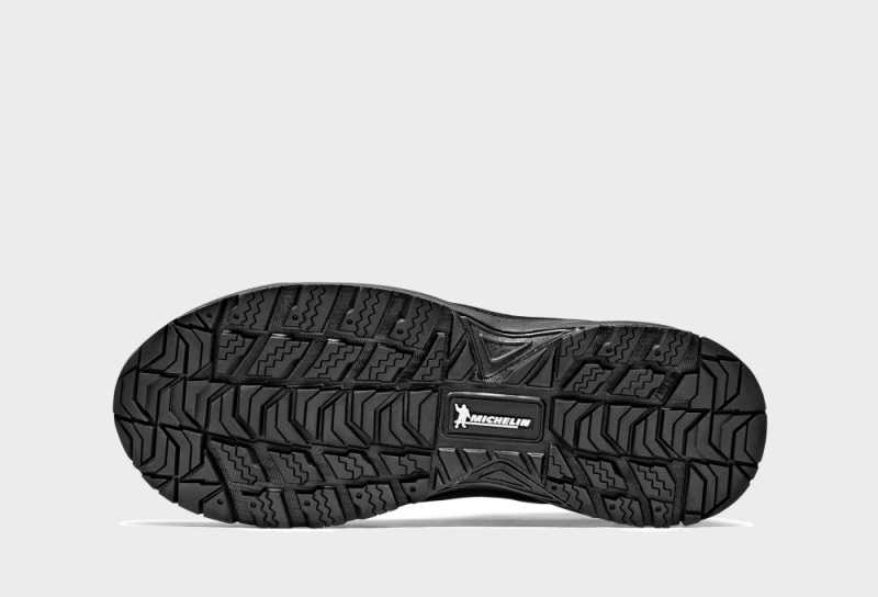 Buty Trekkingowe Icebug Walkabout Michelin GTX Studs Męskie Czarne | PL-MGZPFT986