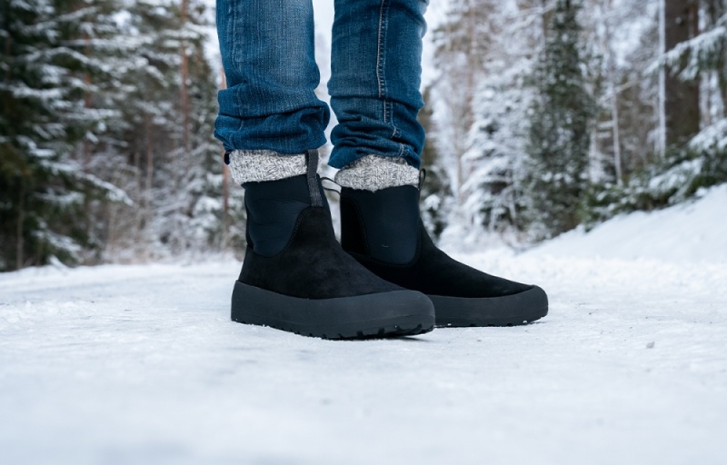 Buty Zimowe Icebug Dala Biosole Męskie Czarne | PL-CKNFIM839