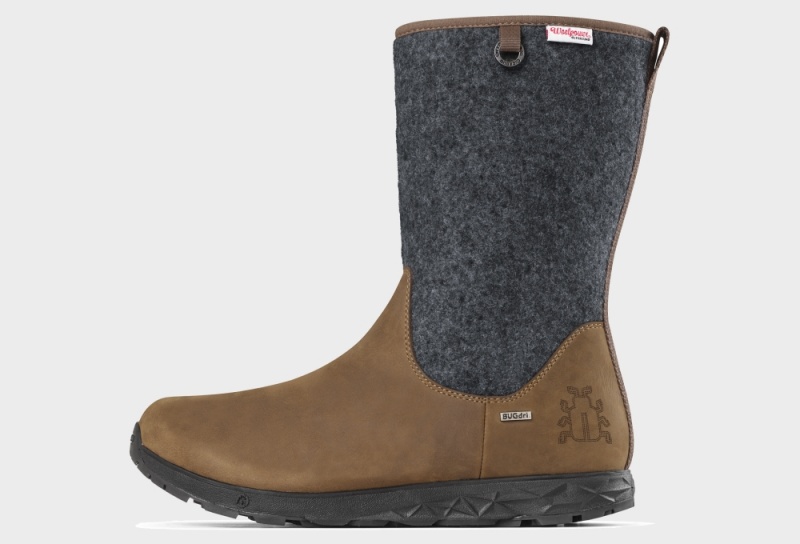 Buty Zimowe Icebug Grove ReWool Michelin BUGDri Damskie Kawa Szare | PL-ZUYHWD032