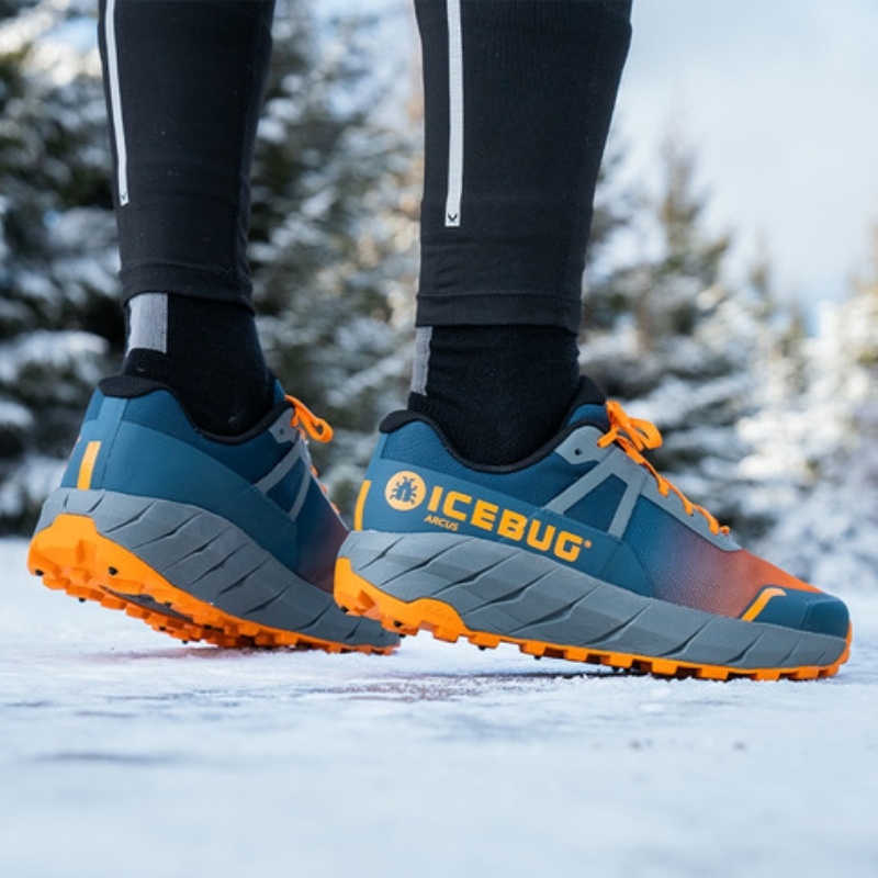 Buty do Biegania Icebug Arcus BUGrip Męskie Niebieskie Pomarańczowe | PL-BZKLMI528