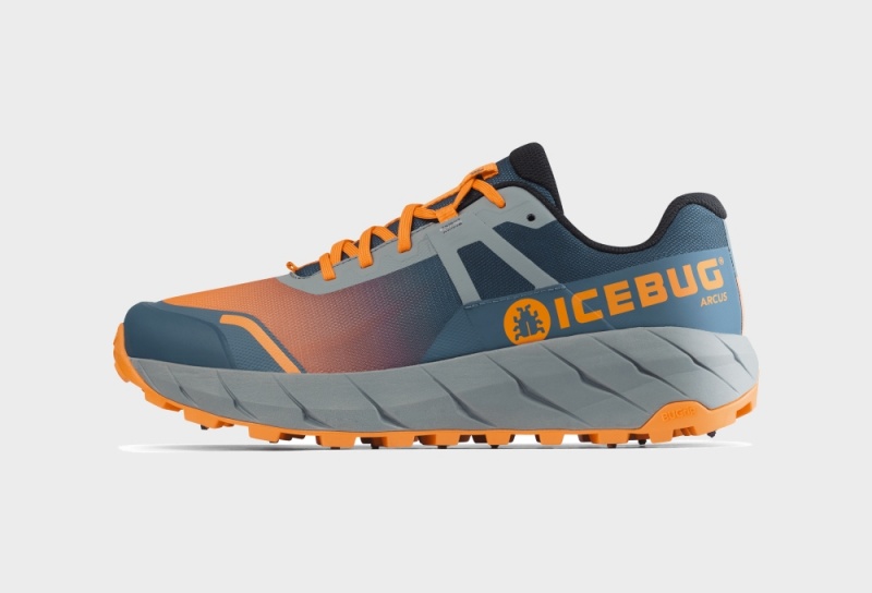 Buty do Biegania Icebug Arcus BUGrip Męskie Niebieskie Pomarańczowe | PL-BZKLMI528