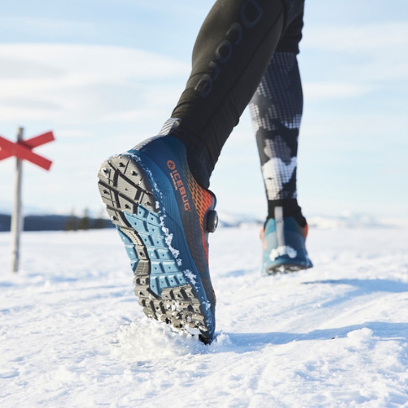 Buty do Biegania Icebug NewRun BUGrip GTX Męskie Pomarańczowe | PL-SNEOBC625