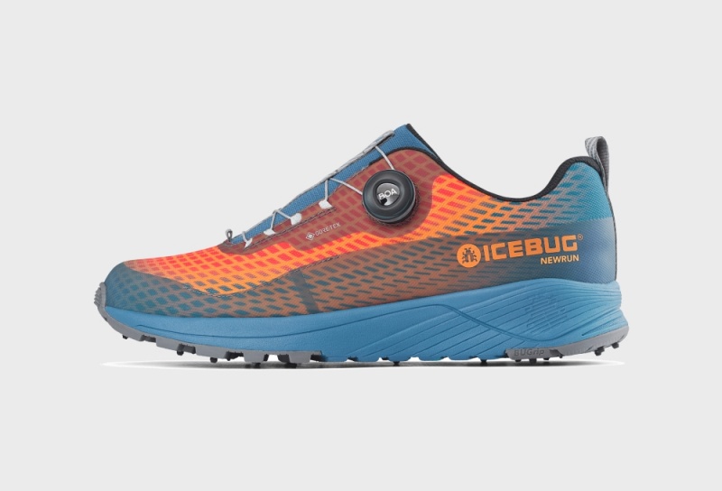 Buty do Biegania Icebug NewRun BUGrip GTX Męskie Pomarańczowe | PL-SNEOBC625