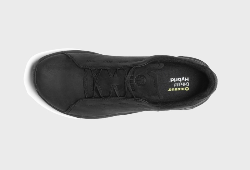 Buty do Chodzenia Icebug Loe Biosole Męskie Czarne | PL-NLFXJQ819